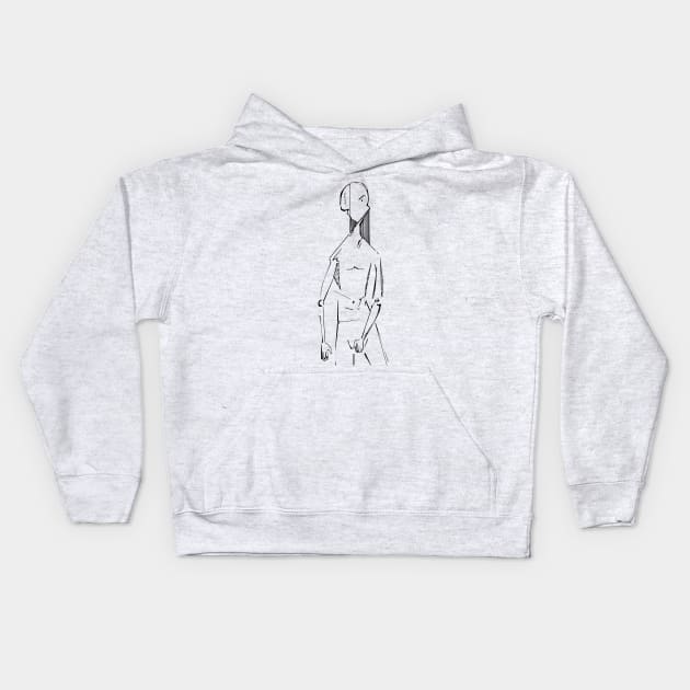 Michael Jackson Android Illustration Kids Hoodie by Ambient Abstract